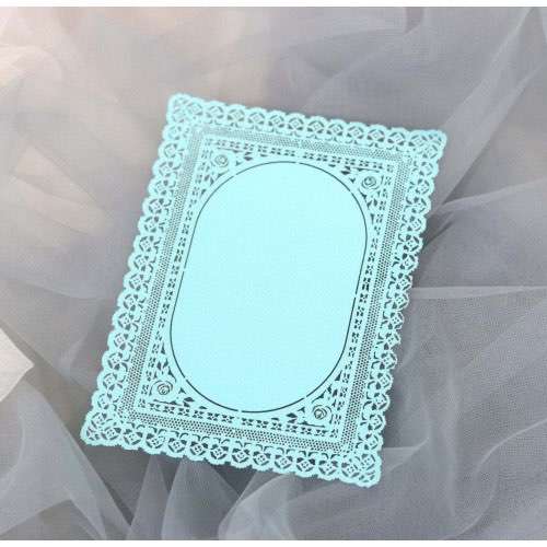 Marriage Invitation Card Laser Cut Iridescent Paper Small Card Lace Invitation 